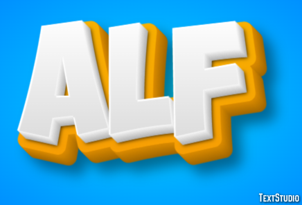 Alf Text Effect