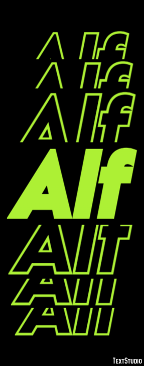 Alf Text Effect