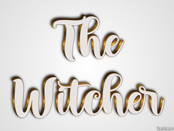The Witcher Text Effect