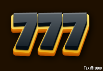 777 Tekst Effect