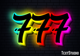 777 Tekst Effect