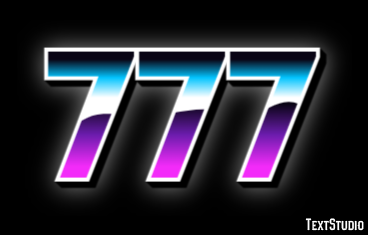777 Text Effect