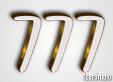 777 Tekst Effect