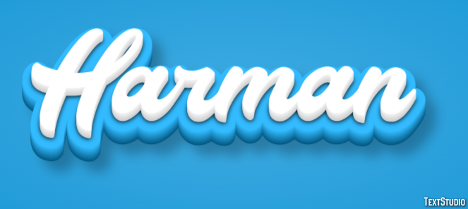 Harman Text Effect