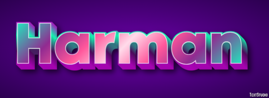 Harman Text Effect