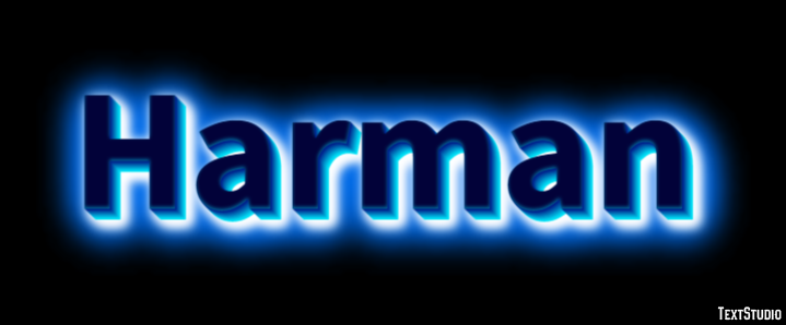 Harman Text Effect
