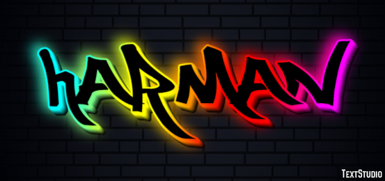 Harman Text Effect