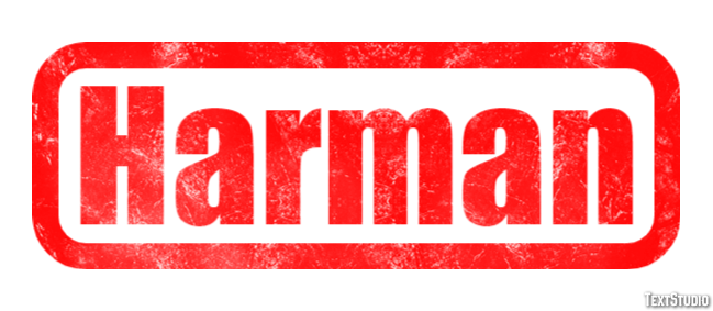 Harman Text Effect
