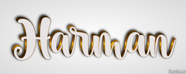 Harman Text Effect
