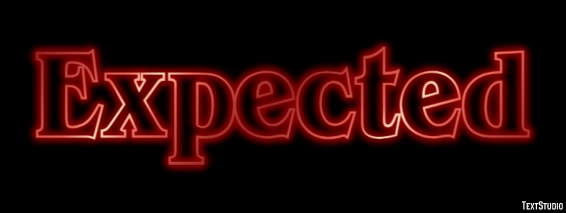 Expected Text Effect
