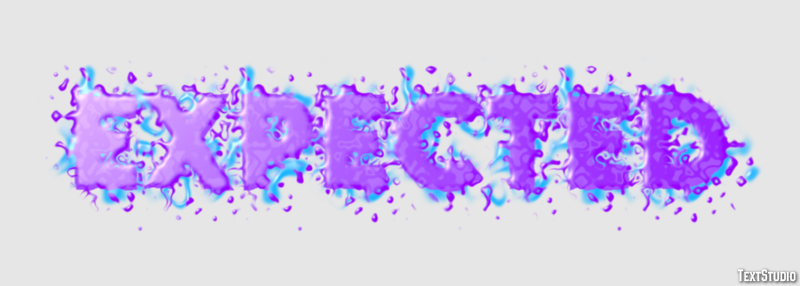 Expected Efekt tekstowy