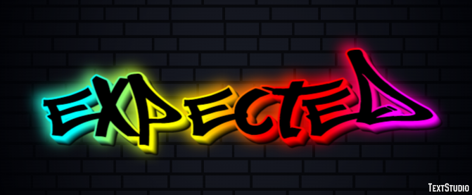 Expected Efekt tekstowy