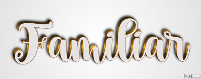 Familiar Text Effect