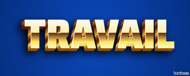 Travail Texteffekt