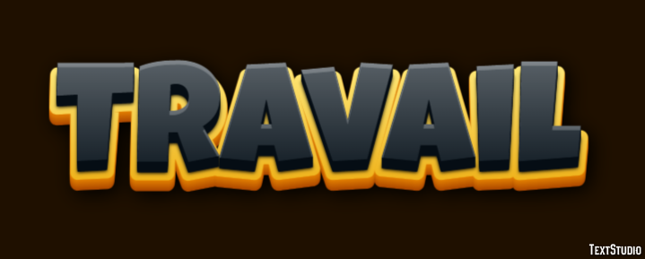 Travail Texteffekt