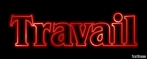 Travail Texteffekt