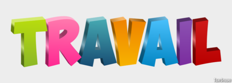 Travail Texteffekt