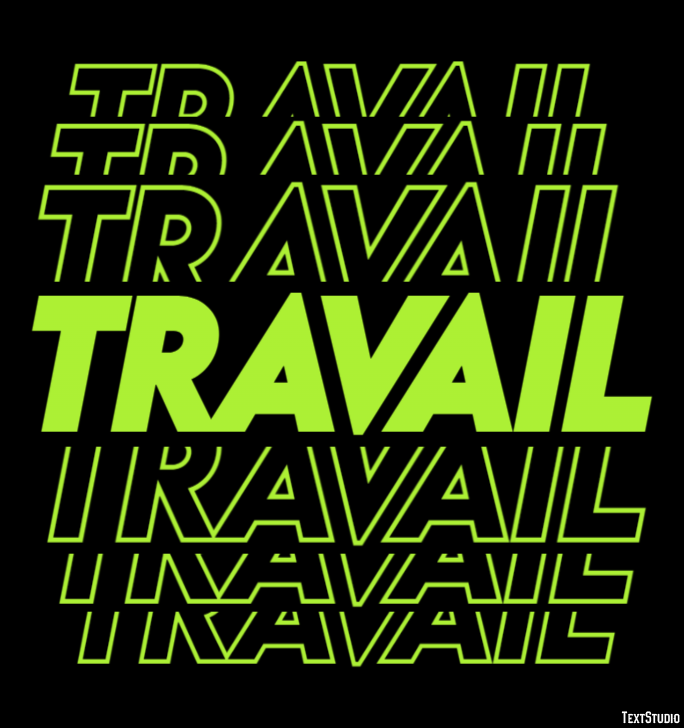 Travail Texteffekt