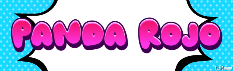 Panda rojo Efecto de Texto