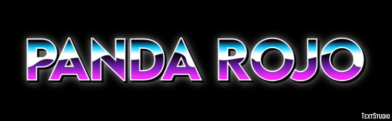Panda rojo Efecto de Texto