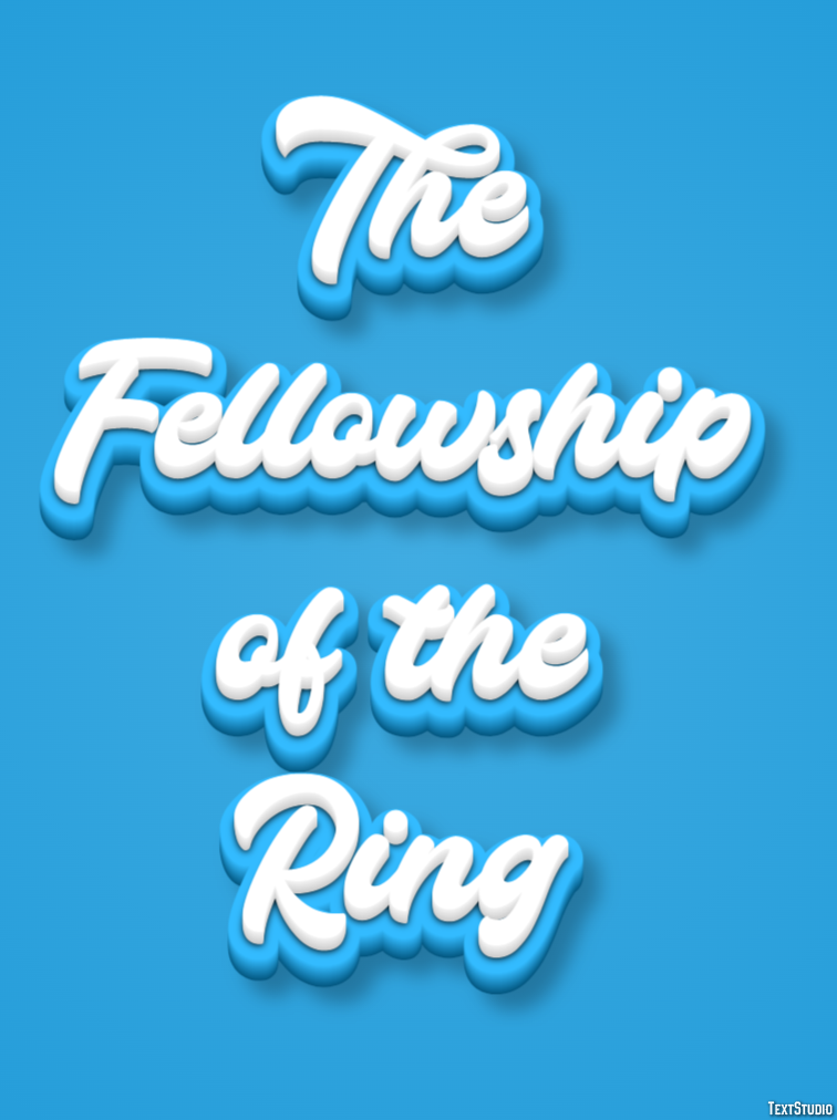 The Fellowship of the Ring Text Effect
