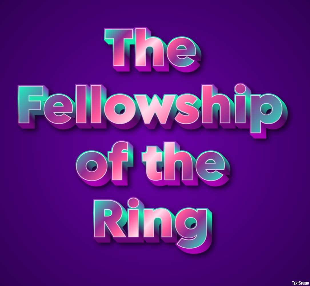 The Fellowship of the Ring Text Effect