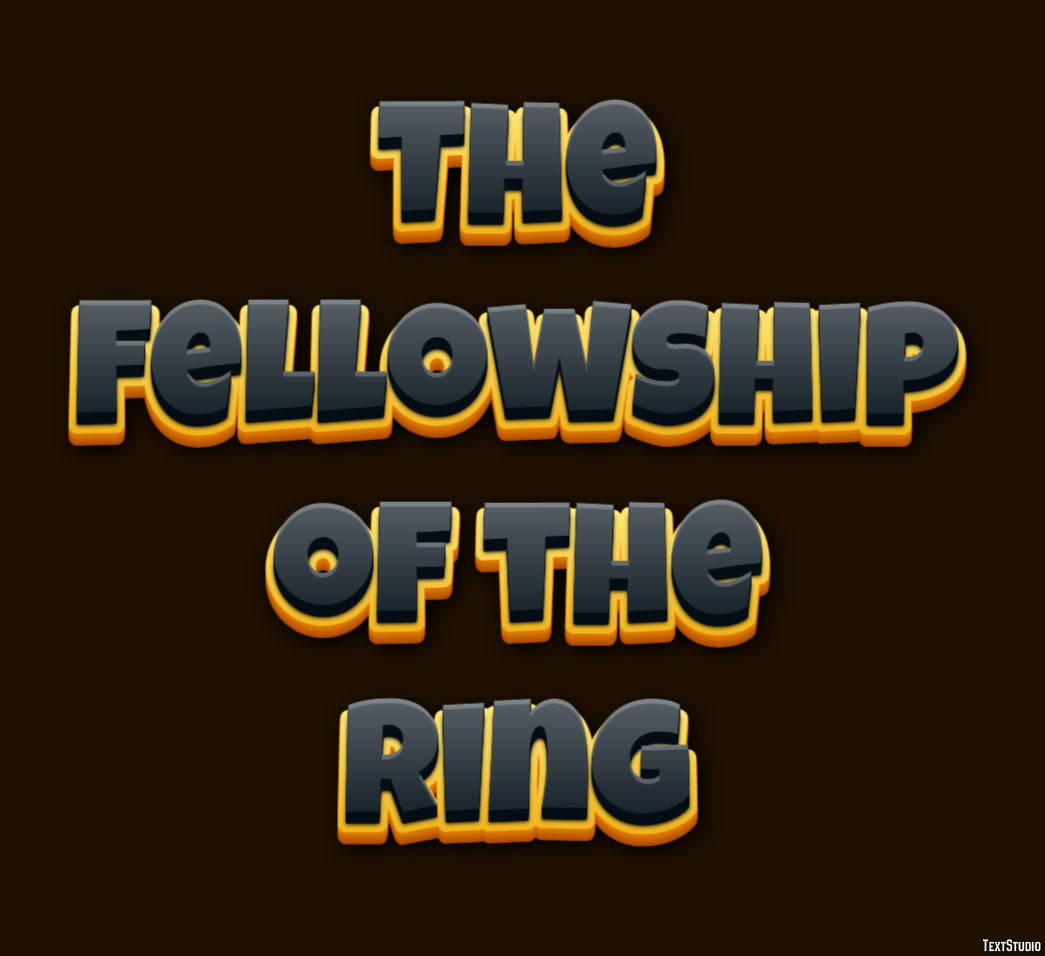 The Fellowship of the Ring Text Effect