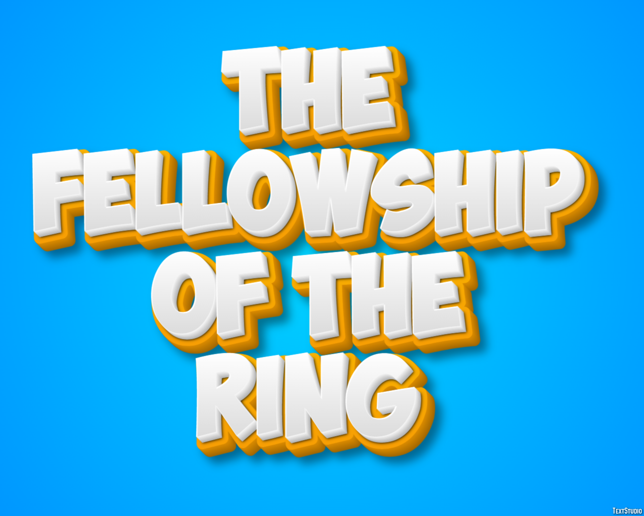 The Fellowship of the Ring Text Effect