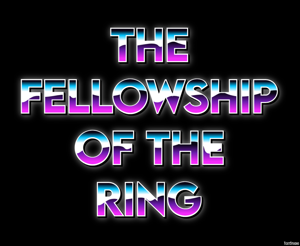 The Fellowship of the Ring Text Effect