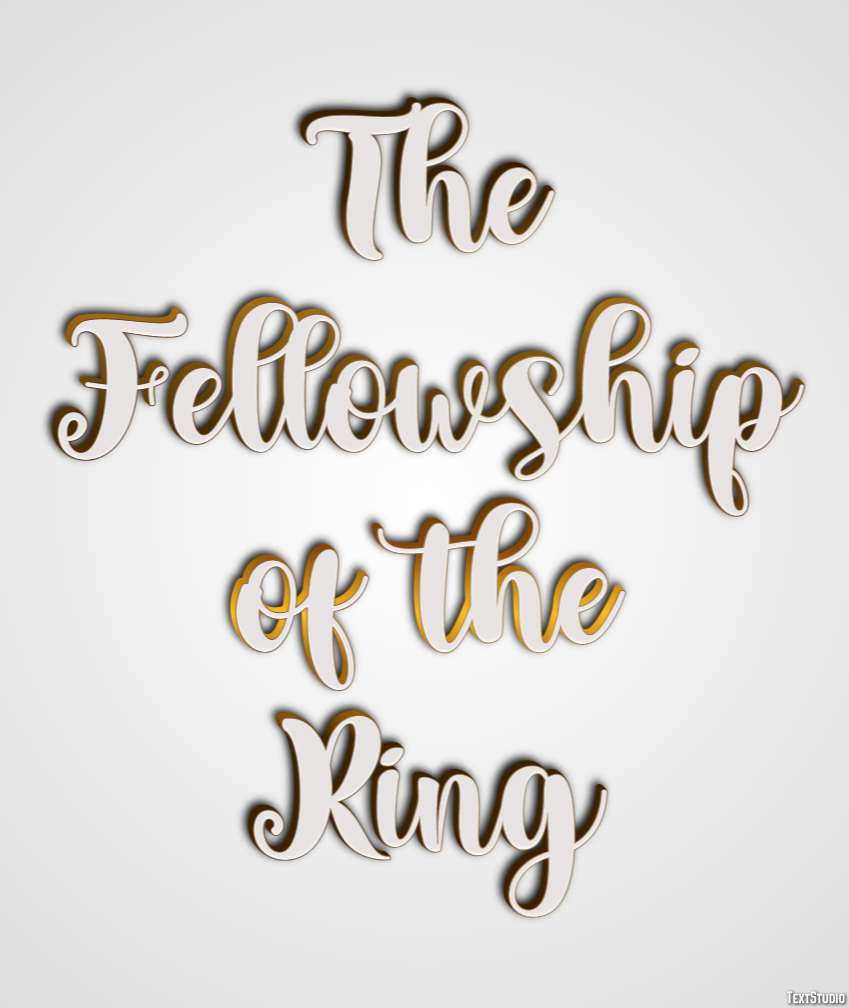 The Fellowship of the Ring Text Effect
