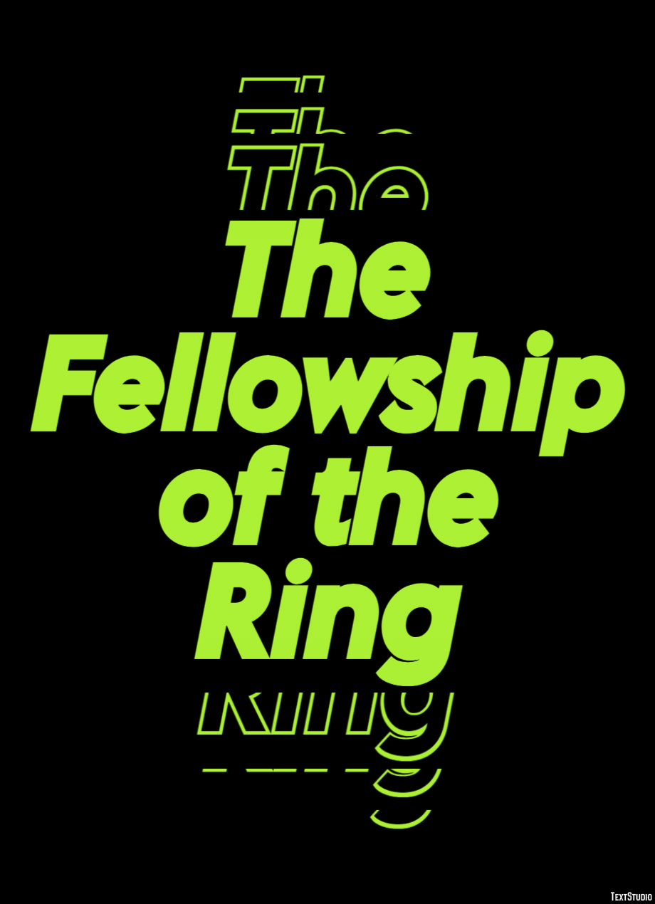 The Fellowship of the Ring Text Effect