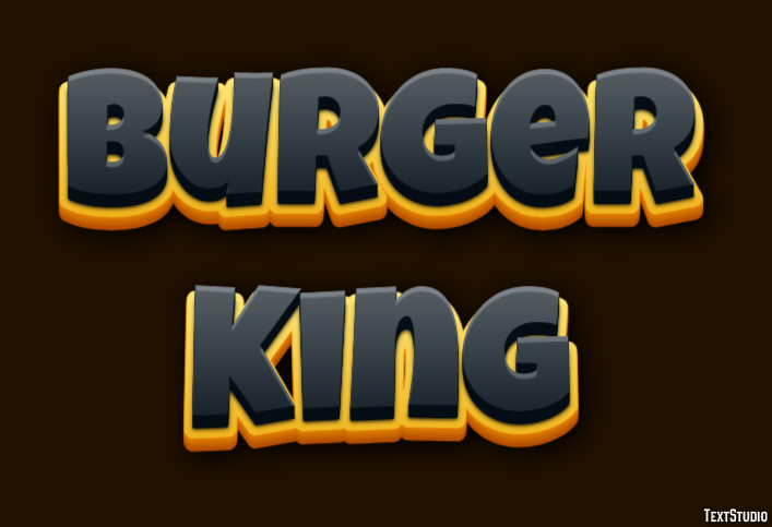 Burger King Effetto testo