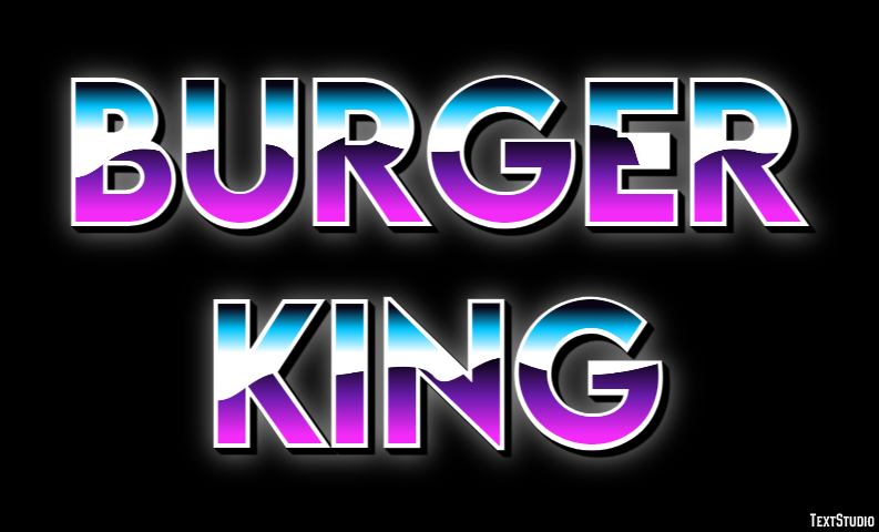 Burger King Text Effect