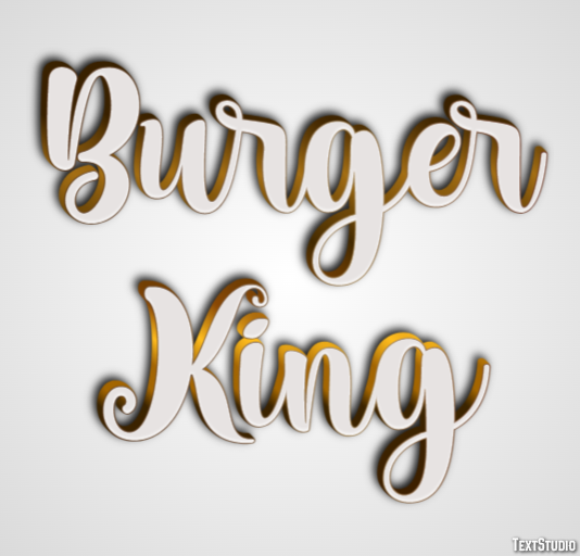 Burger King Text effect