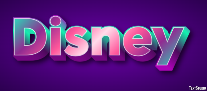 Disney Tekst effect