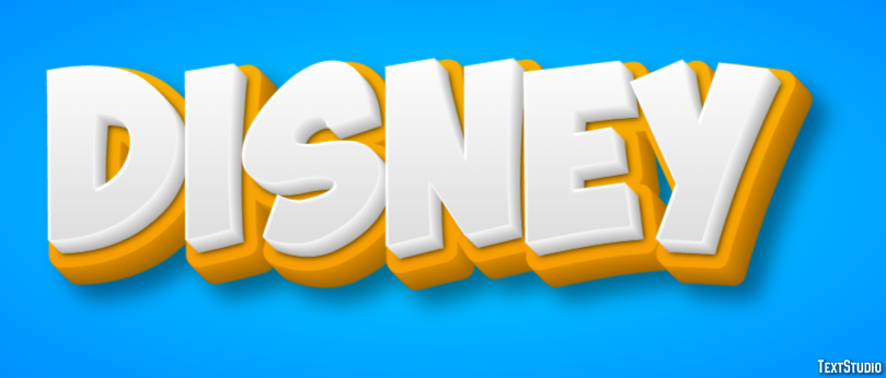 Disney Tekst effect