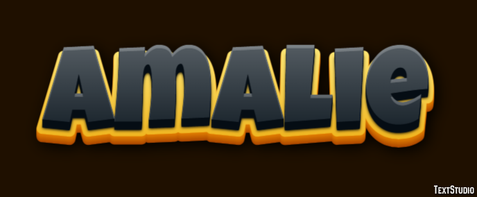 Amalie Text effect
