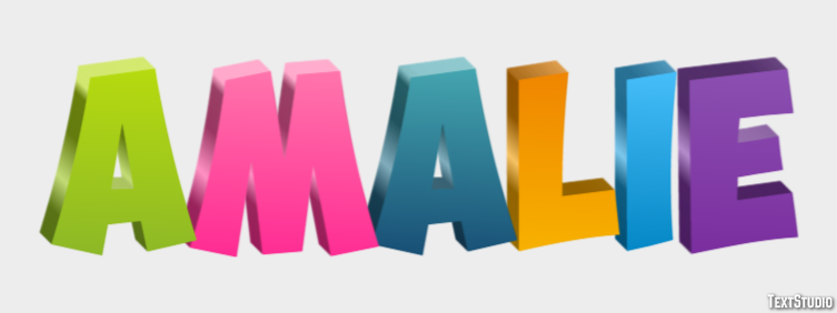 Amalie Text Effect