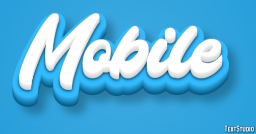 Mobile Efekt tekstowy