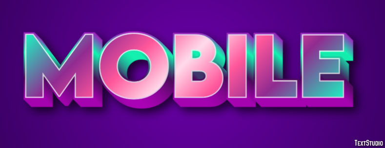 Mobile Efekt tekstowy