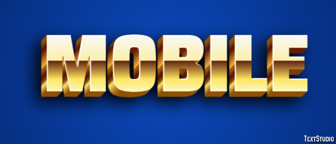 Mobile Efekt tekstowy