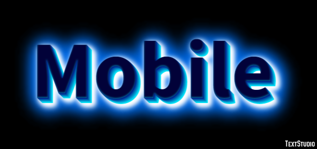 Mobile Efekt tekstowy