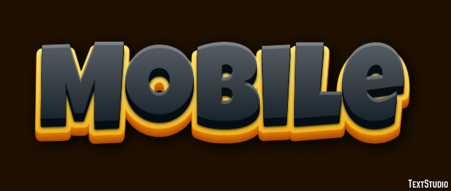 Mobile Efekt tekstowy
