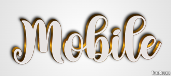 Mobile Efekt tekstowy