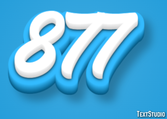 877 Text Effect
