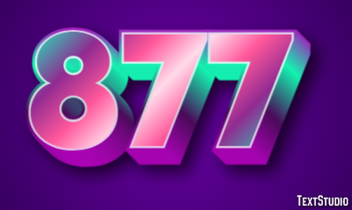 877 Text Effect