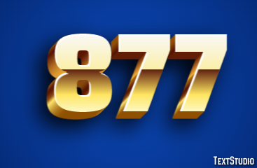 877 Text Effect