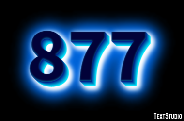 877 Text Effect
