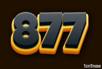 877 Text effect