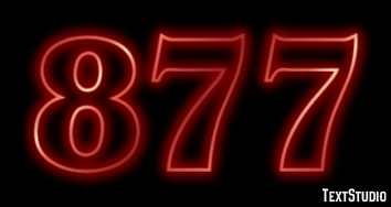 877 Text effect